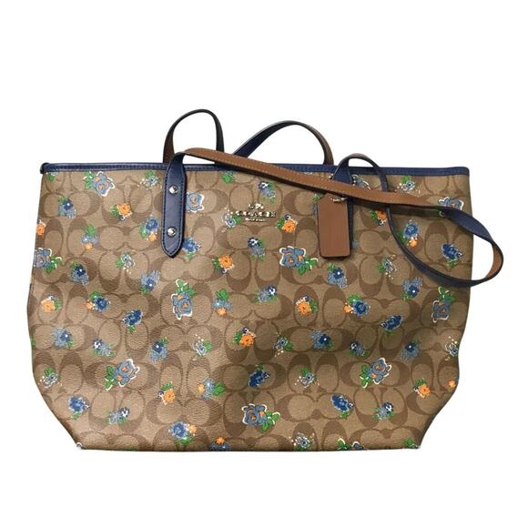 Coach City‎ Tote Floral Canvas Tote Bag – EUC Minor Corner Wear